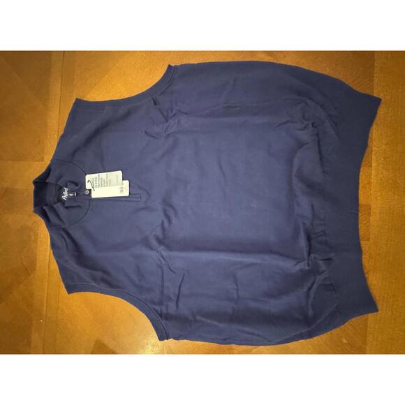 Oxford Sleeveless Half-Zip Sweater Vest XXL Medieval Blue